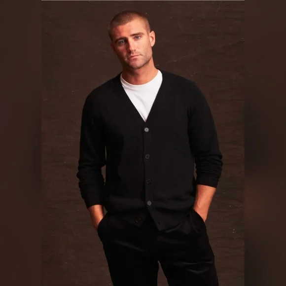 $240 Weatherproof Vintage Mens Cashmere Cardigan Sweater - Picture 1 of 10